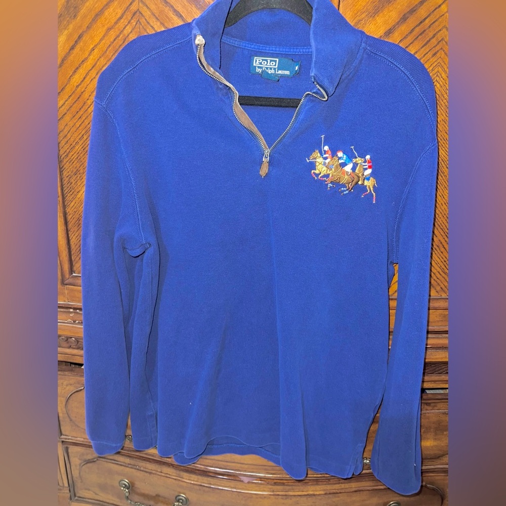 Ralph Lauren Polo, men’s med, royal blue EUC